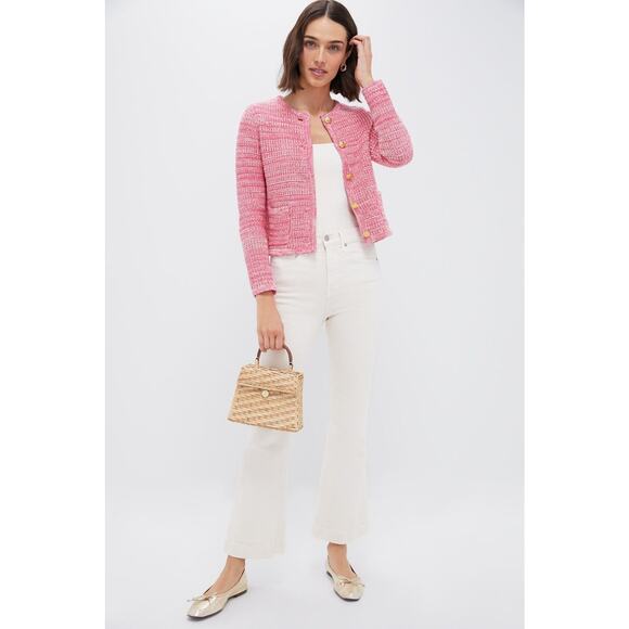 HYACINTH HOUSE Marled Pink Maybourne Cardigan Size XS NWT Retail $158 Tuckernuck - Picture 7 of 8